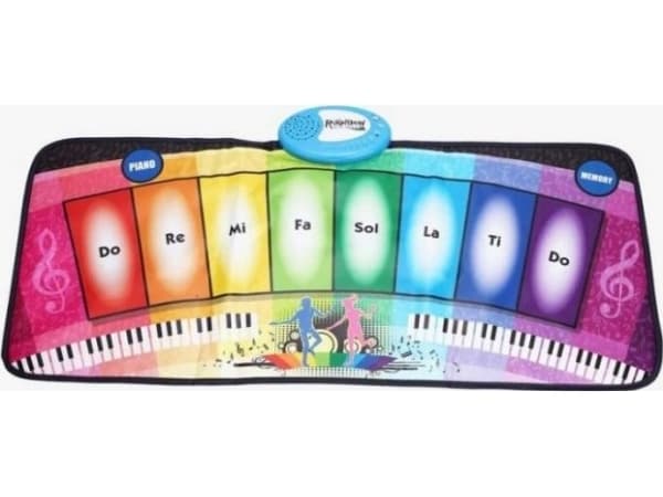 Madej musiikkimatto Piano - Sateenkaari 80x35 cm