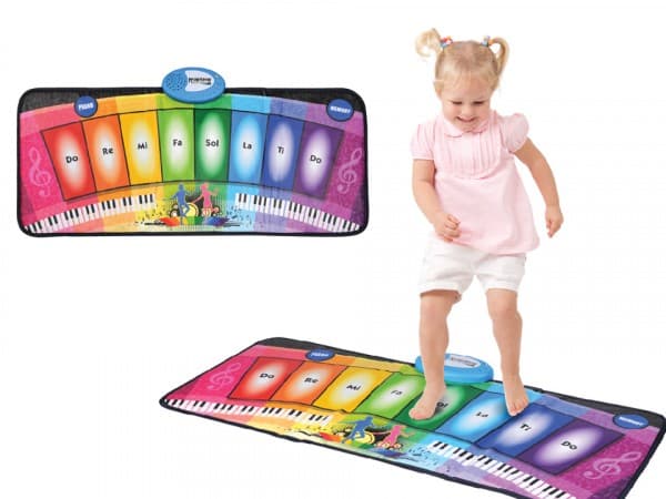 Madej musiikkimatto Piano - Sateenkaari 80x35 cm