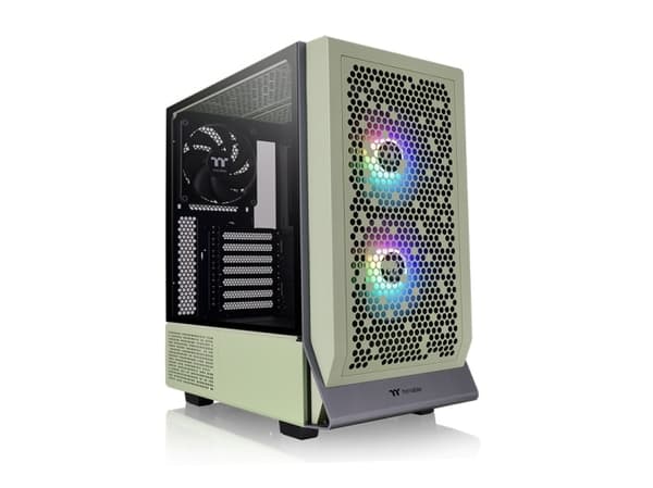 Thermaltake Ceres 300 TG ARGB - Mid tower - utvidet ATX (E-ATX) - sidepanel med vindu (herdet glass) - ingen strømforsyning (PS/2) - matcha-grønn - U