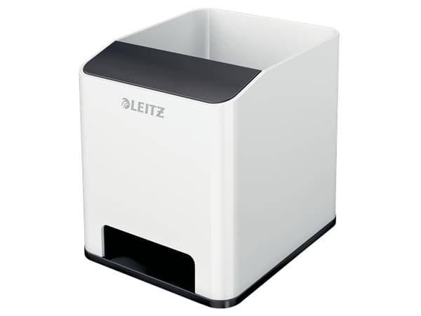 Penneholder Sound Leitz WOW hvit/svart