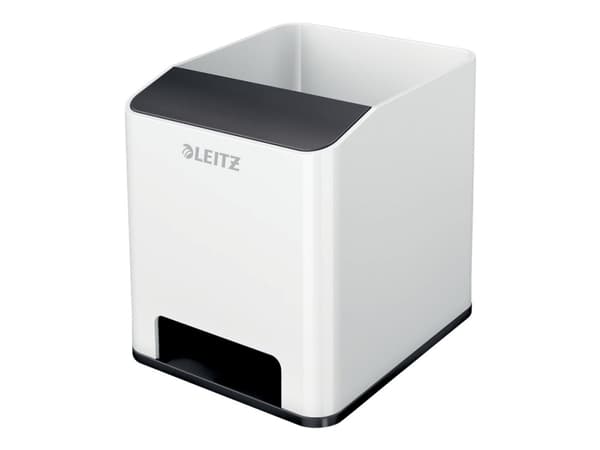 Penneholder Sound Leitz WOW hvit/svart