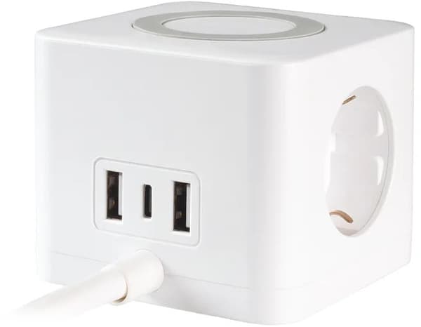 Vivanco Power Cube 3-Way USB-A/C 1.4m (39619)