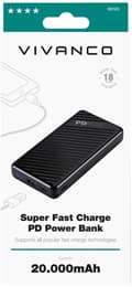 Miniatyrbillede 5 af 5: Vivanco power bank 20000mAh Super Fast PD 18W (63123)