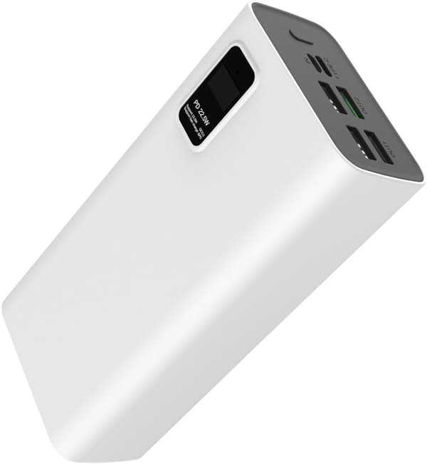 Platinet power bank 30000mAh PD QC LED, black