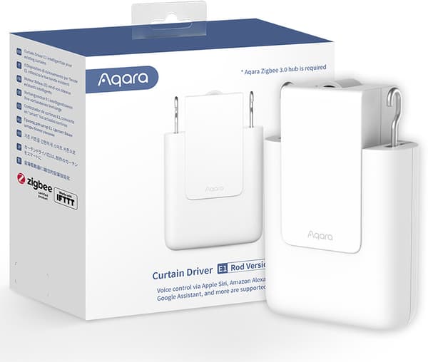 Aqara Curtain Driver E1 Rod | Curtain Motor | Zigbee, CM-M01