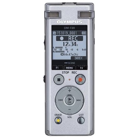 Olympus DM-720 incl NiMh battery, Stand clip