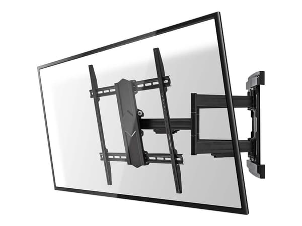 Nedis TVWM6570BK - Konsol - fullständig rörelse - för TV - stål - svart - skärmstorlek: 37"-90" - väggmonterbar
