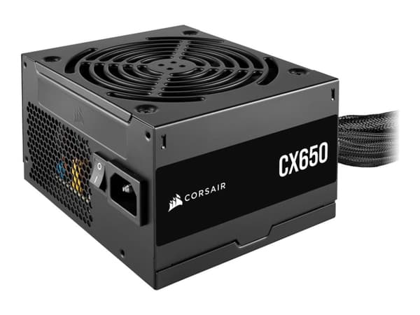 CORSAIR CX Series CX650 - Nätaggregat (intern) - ATX12V / EPS12V - 80 PLUS Bronze - AC 100-240 V - 650 Watt Svart