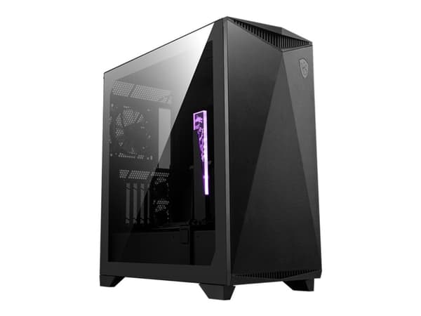 MSI MPG GUNGNIR 300P - Mid tower - ATX - sidepanel med vindu (herdet glass) - ingen strømforsyning (ATX) - svart - USB/lyd