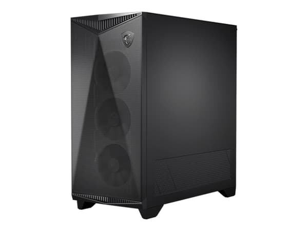 MSI MPG GUNGNIR 300P - Mid tower - ATX - sidepanel med vindu (herdet glass) - ingen strømforsyning (ATX) - svart - USB/lyd Sort