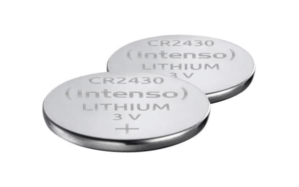 Intenso 7502442, Engangsbatteri, CR2430, Lithium-Manganese Dioxide (LiMnO2), 3 V, 2 stykker, 290 mAh