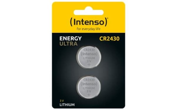 Intenso 7502442, Engangsbatteri, CR2430, Lithium-Manganese Dioxide (LiMnO2), 3 V, 2 stykker, 290 mAh