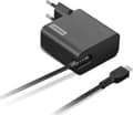 Miniatyrbild 5 av 5: Lenovo - USB-C strömadapter - AC 100-240 V - 65 Watt - Europa - svart