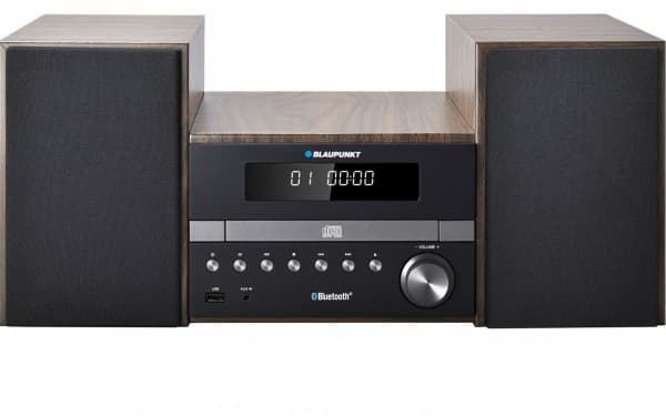 Blaupunkt MS46BT, Kodin mikroaudiojärjestelmä, Musta, Puu, 1 soitin(ta), 1 levyt, Etu, 100 W