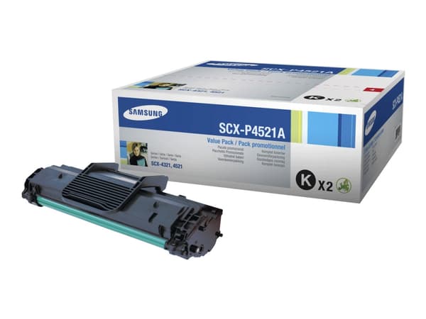 Samsung SCX-P4521A - 2-pack - svart - original - tonerkassett - för SCX-4321, 4521F