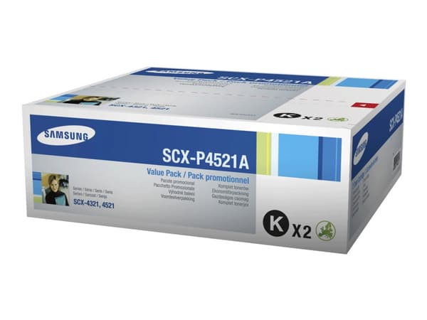 Samsung SCX-P4521A - 2-pack - svart - original - tonerkassett - för SCX-4321, 4521F