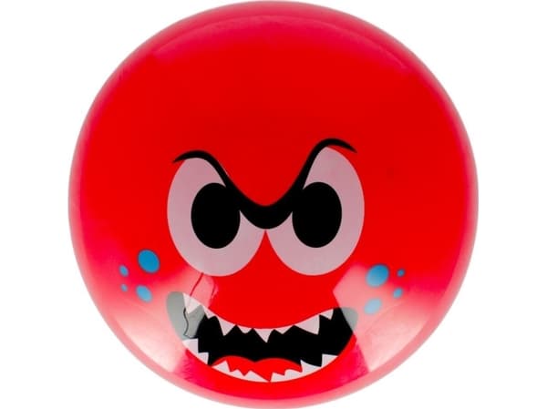 Artik Rød gummiball Smiley 23cm Artik