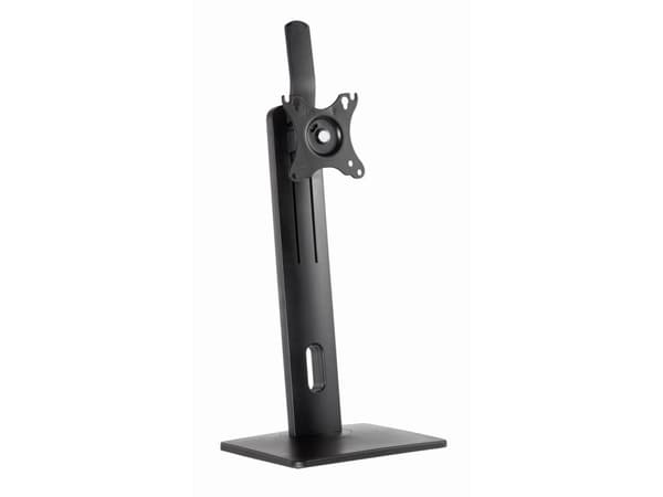 Gembird MS-D1-01 - Monteringssats (sockel, VSA-adapter) - liggande/stående - för Bildskärm - höjdjusterbar - aluminium, stål, plast - svart - skärmst