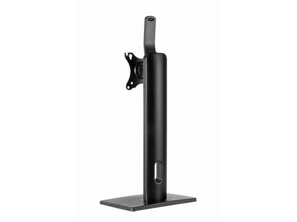 Gembird MS-D1-01 - Monteringssats (sockel, VSA-adapter) - liggande/stående - för Bildskärm - höjdjusterbar - aluminium, stål, plast - svart - skärmst