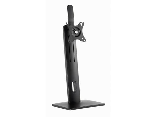 Gembird MS-D1-01 - Monteringssats (sockel, VSA-adapter) - liggande/stående - för Bildskärm - höjdjusterbar - aluminium, stål, plast - svart - skärmst