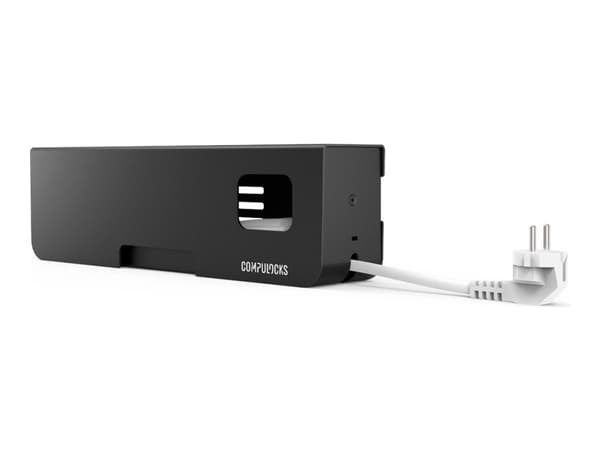 Compulocks Security Power Strip EU 5 plugs Black - Strømfordelingslist - sikret - Europa - svart