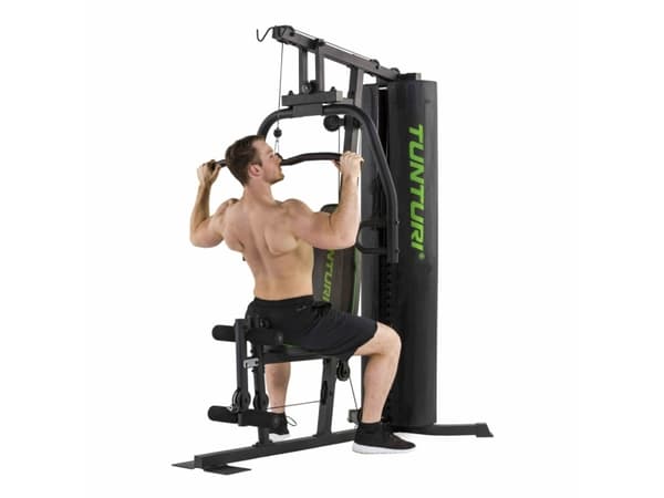 Tunturi HG20 Home Gym, 125 kg, 60 kg, 5 kg, Bak, Biceps, Bröst, Lårmuskler (quadriceps), Skuldror, Svart, 1640 mm