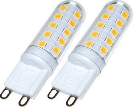Trio G9 LED-lampor, 3000 K, 300 lm, 2 st, dimbar