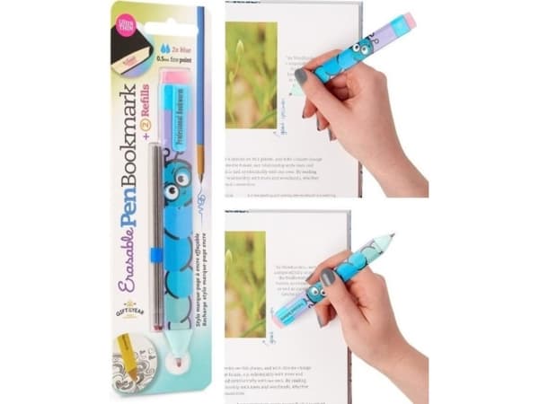 Thinking Gifts Pen Boomkark bokmerkepenn - Worm + refill