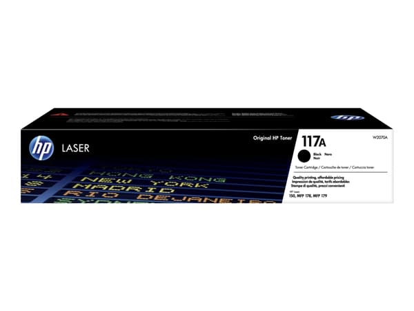HP 117A alkuperäinen musta laservärikasetti, 1000 sivua, Musta, 1 kpl