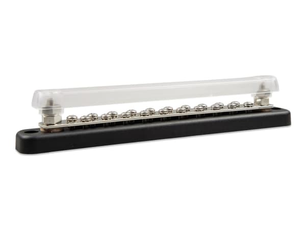 Victron Energy VBB115022020 Busbar 150A 2P with 20 screws +cover Samleskinne
