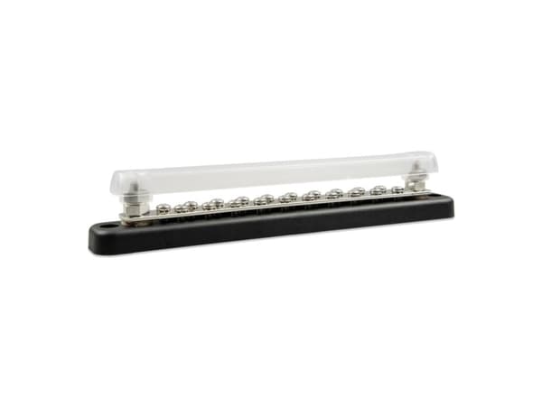 Victron Energy VBB115022020 Busbar 150A 2P with 20 screws +cover Samleskinne