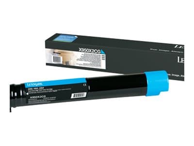 Lexmark - Extra High Yield - syaani - alkuperäinen - värikasetti LCCP - Lexmark X950DE, X950dhe, X950dte, X952, X952DE, X952dhe, X952DTE, X954DE, X95