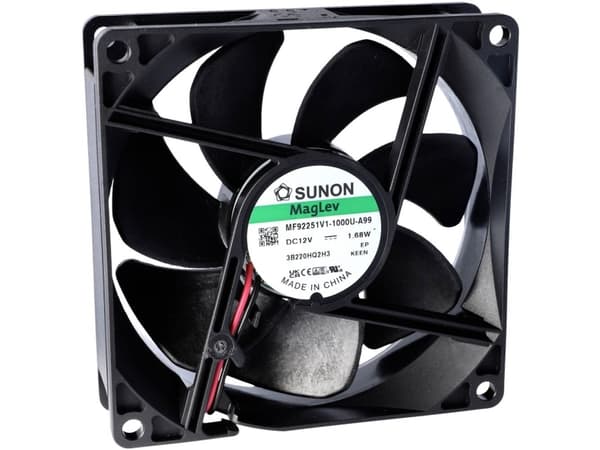 Sunon EE92251S2-1000U-999 Aksial ventilator 12 V/DC 76.43 m³/h (L x B x H) 25 x 92 x 92 mm