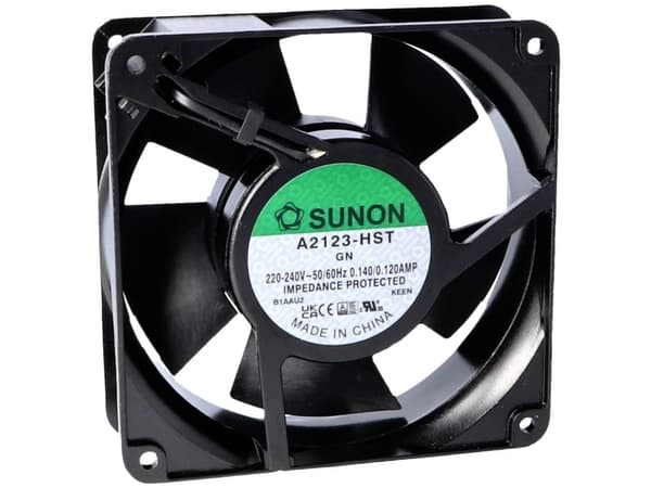 Sunon A2123-HSL.(7).GN Aksial ventilator 230 V/AC 190.24 m³/h (L x B x H) 38 x 120 x 120 mm