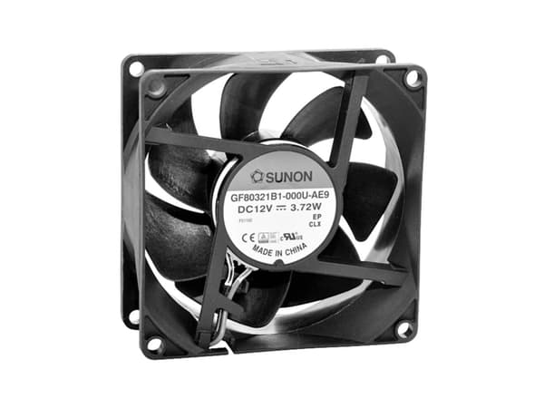 Sunon GF80321B1-000U-AE9 Aksial ventilator 12 V/DC 100.89 m³/h (L x B x H) 32 x 80 x 80 mm
