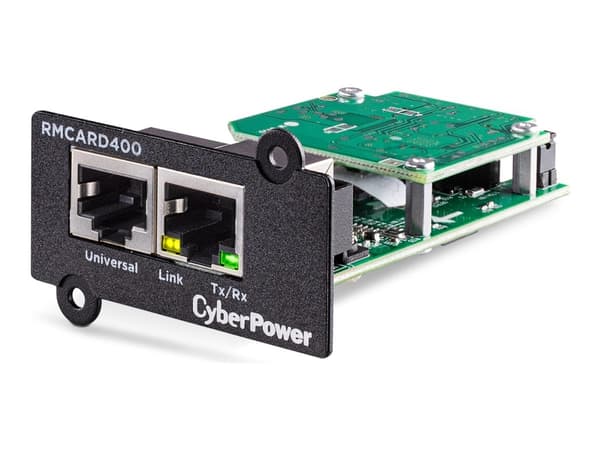 CyberPower RMCARD400 - Adapter for fjernstyrt administrasjon - 1GbE - 1000Base-T - svart