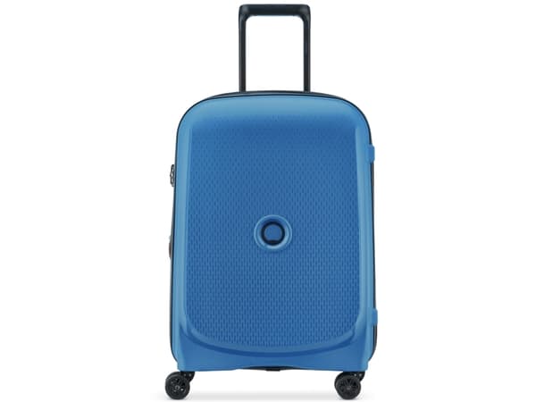 Delsey Walizka BELMONT PLUS 55cm SLIM 4 DOUBLE WHEELS CABIN TROLLEY CASE NIEBIESKI CYJAN