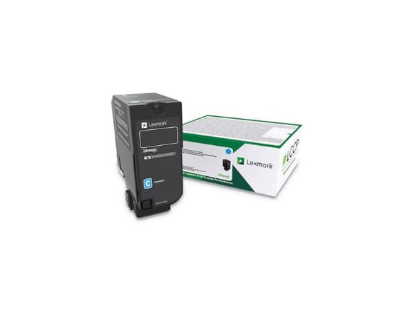 Lexmark - Høy ytelse - cyan - original - tonerpatron LCCP, Lexmark Corporate - for Lexmark CS725de, CS725dte