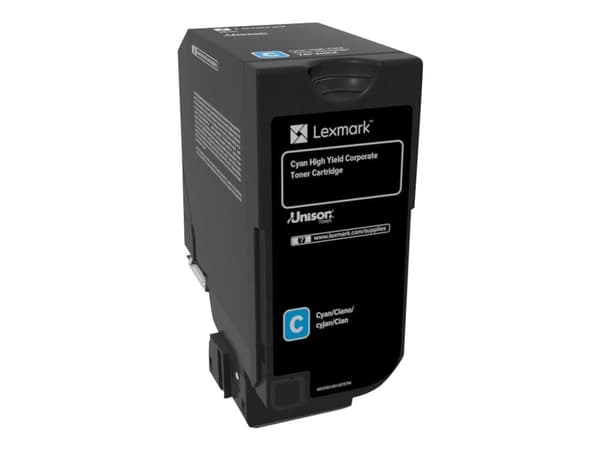 Lexmark - Høy ytelse - cyan - original - tonerpatron LCCP, Lexmark Corporate - for Lexmark CS725de, CS725dte