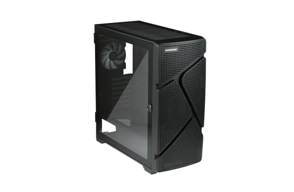Enermax MarbleShell MS31 - Mid tower - utvidet ATX (E-ATX) - sidepanel med vindu (herdet glass) - ingen strømforsyning - svart - USB/lyd