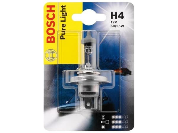 Bosch H4 bilpære Pure Light