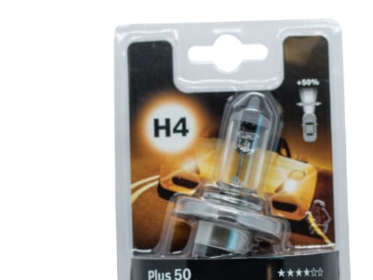 Bosch H4 bilpære Plus 50