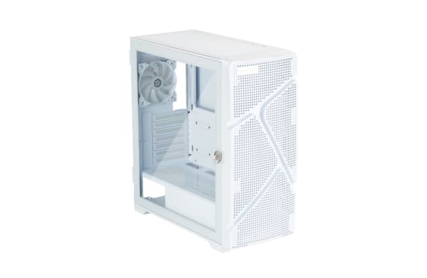 Enermax MarbleShell MS31 - Mid tower - utvidet ATX (E-ATX) - sidepanel med vindu (herdet glass) - ingen strømforsyning (ATX) - hvit - USB/lyd