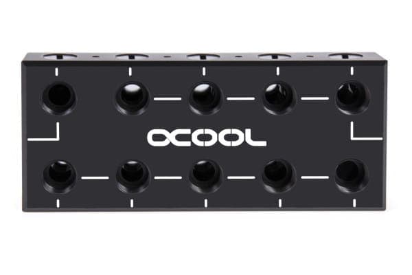 Alphacool 13024, Slanganslutning, Acetal, Koppar, 1/4", 0,8 Bar, CE, FC, RoHS, 56 mm