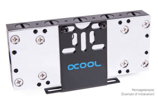 Alphacool 13024, Slanganslutning, Acetal, Koppar, 1/4", 0,8 Bar, CE, FC, RoHS, 56 mm