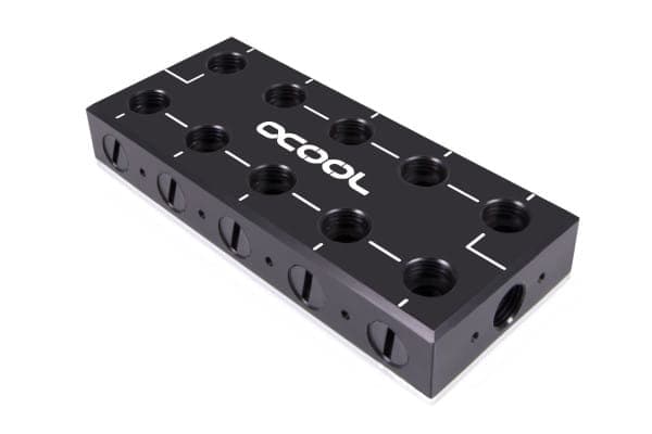 Alphacool 13024, Slanganslutning, Acetal, Koppar, 1/4", 0,8 Bar, CE, FC, RoHS, 56 mm