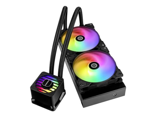 Enermax LIQMAXFLO ELC-LMF240T-ARGB - Kylsystem med vätska till processorn - 38 mm tjock värmepump - Elementstorlek: 240 mm - (för: LGA115x Socket, LG