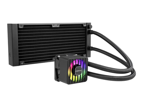 Enermax LIQMAXFLO ELC-LMF240T-ARGB - Kylsystem med vätska till processorn - 38 mm tjock värmepump - Elementstorlek: 240 mm - (för: LGA115x Socket, LG