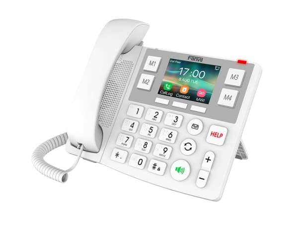 Fanvil X305, IP-telefon, Vit, Trådbunden telefonlur, 2 linjer, 1000 poster, LCD