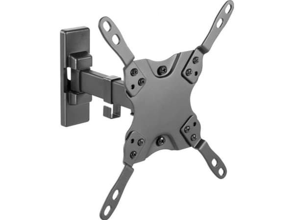 Techly ICA-PLB-400STY, 106,7 cm (42"), 75 x 75 mm, 200 x 200 mm, -5 - 12°, 180°, Musta